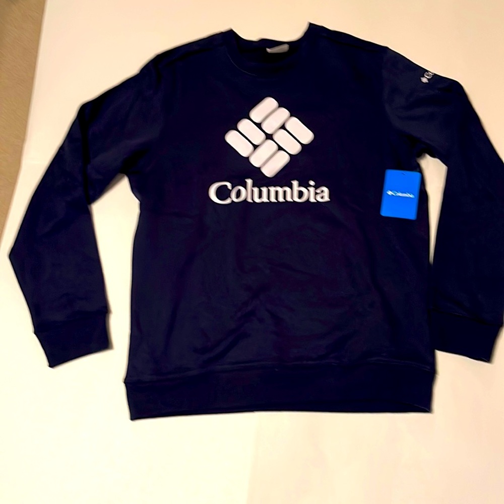 Columbia crew neck sweatshirt, collegiate navy blue